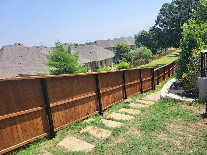 Finished new fence installation